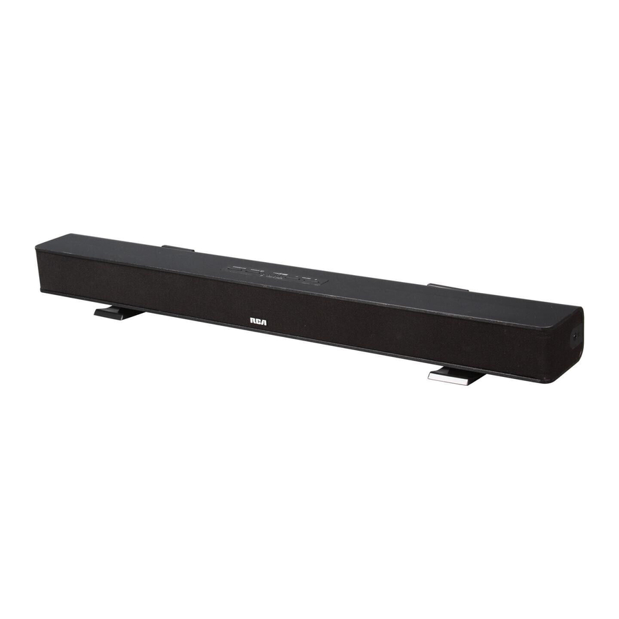 RCA RTS735E - Home Theater Sound Bar Manual