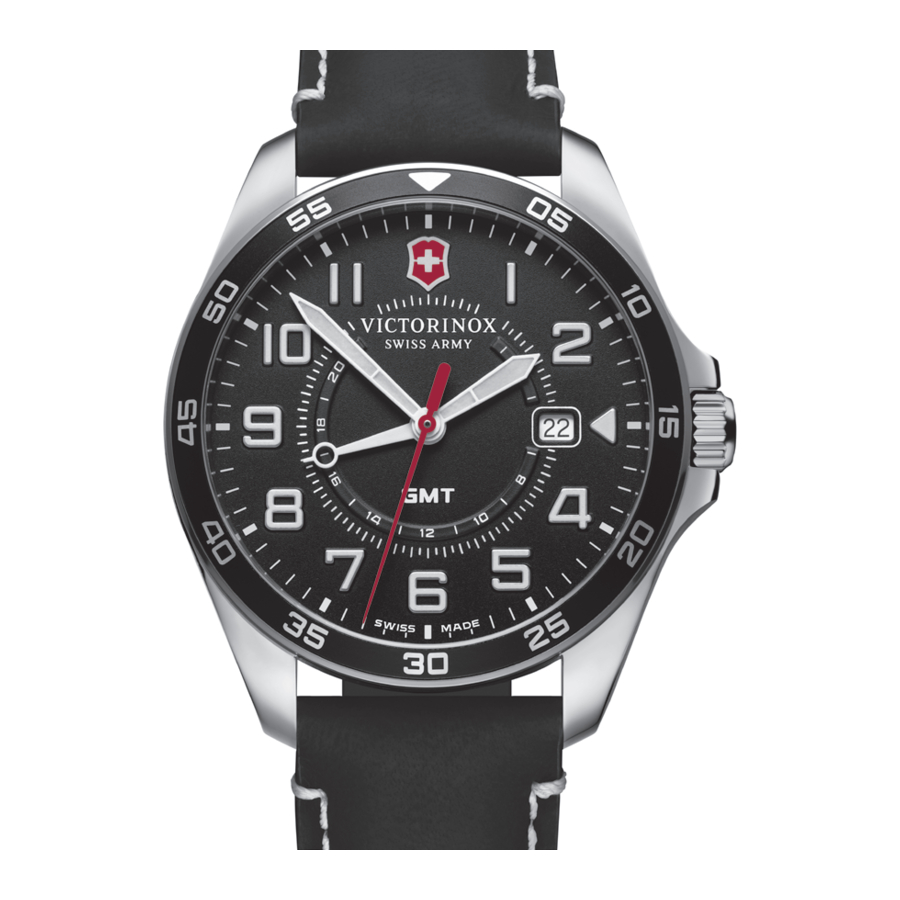 VICTORINOX SWISS ARMY on RONDA 515.24H - GMT Watch Quick Guide | ManualsLib