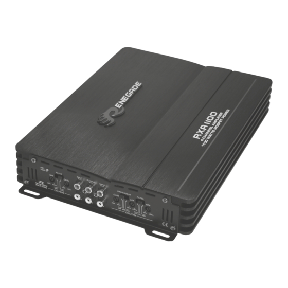 Renegade RXA1100 User Manual