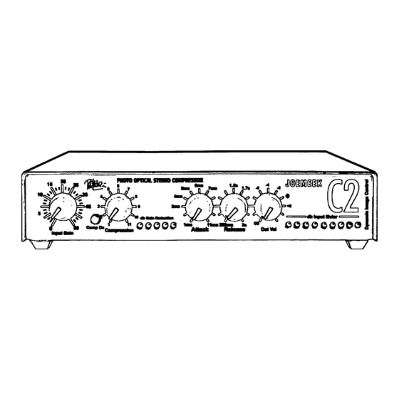 JOEMEEK C2 USER MANUAL Pdf Download | ManualsLib