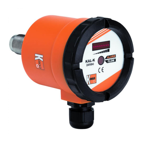 kobold KAL-A Thermal Flow Meter Manuals