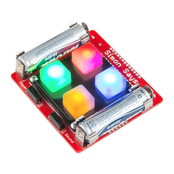 sparkfun Simon Says Assembly Manual