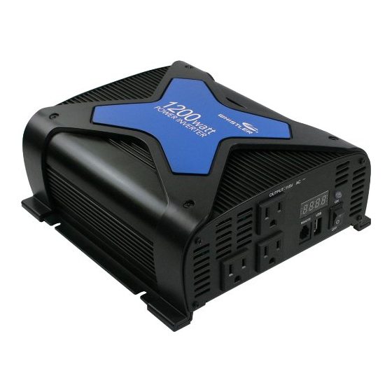 Whistler PRO-1200W Owner's Manual