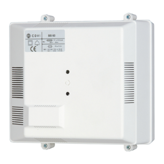 CDVI BS60 Installation Manual