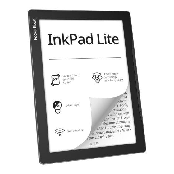 POCKETBOOK INKPAD LITE USER MANUAL Pdf Download | ManualsLib
