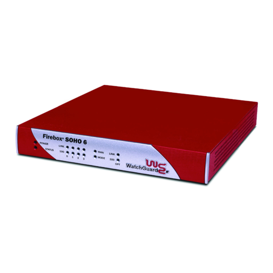 Watchguard Firebox SOHO 6 Quick Start Manual