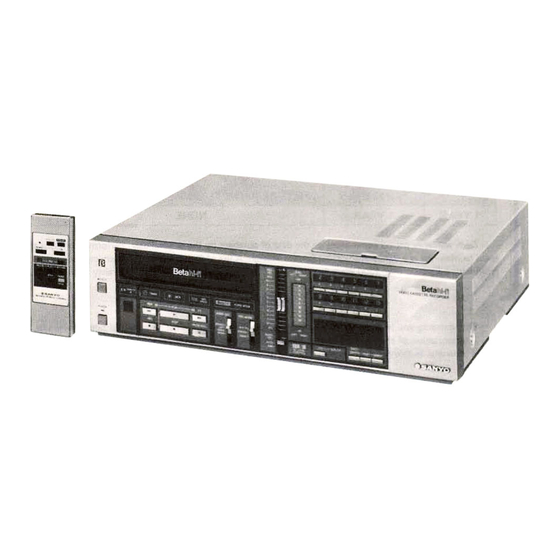 Sanyo Beta hi-fi VCR 7200 Manuals
