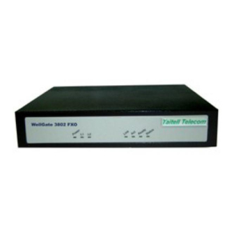 WELLTECH FXO GATEWAY H.323 3802 Manual