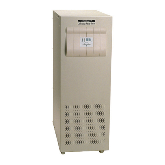 Minuteman Continuous Power MCP 10001 User Manual