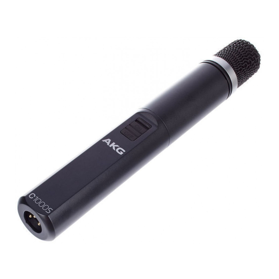 AKG C1000S User Instructions