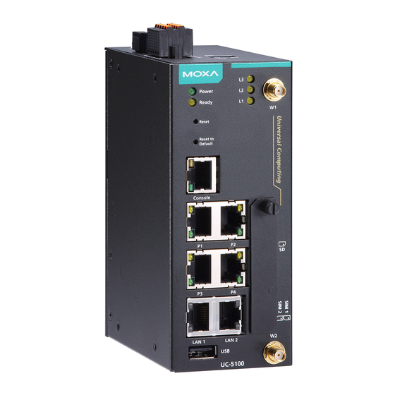 Moxa Technologies UC-5100 Series Quick Installation Manual