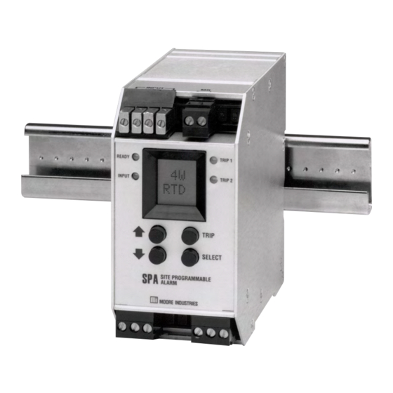 Moore Industries SPA TPRG Quick Start Manual