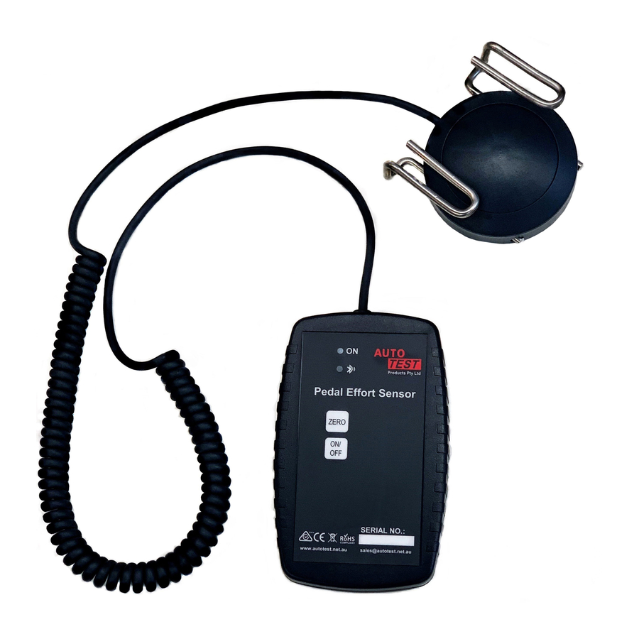 AutoTest Pedal Effort User Manual