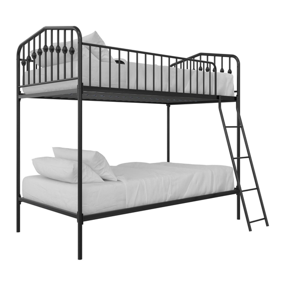 User Manuals: DHP 4569019N Metal Bunk Bed
