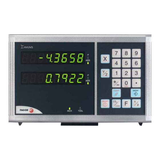 Fagor Innova 20i Installation & Operation Manual