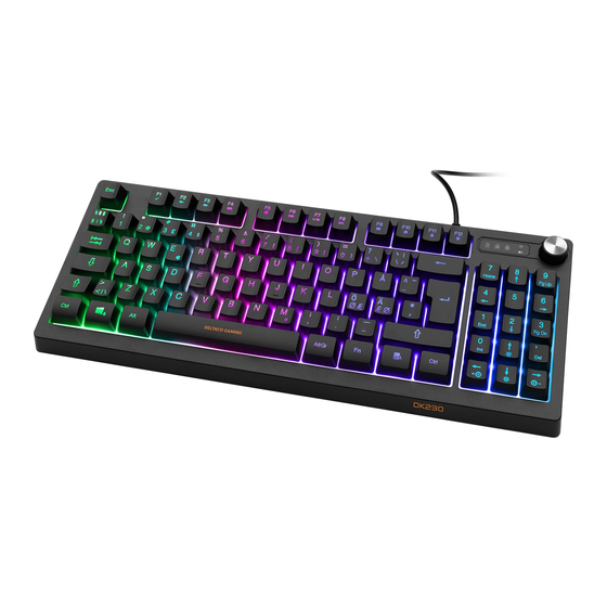 Deltaco Gaming DK230 User Manual