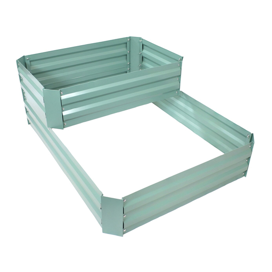 Sunnydaze Decor 2-TIER GALVANIZED STEEL RAISED GARDEN BED Manual