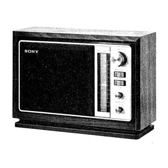 Sony ICF-9740W Service Manual