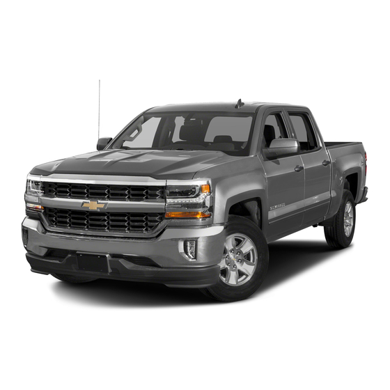 Chevrolet Silverado 2016 Reference Manual