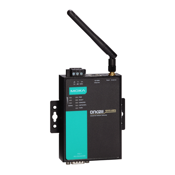 Moxa Technologies OnCell G3111-HSPA User Manual