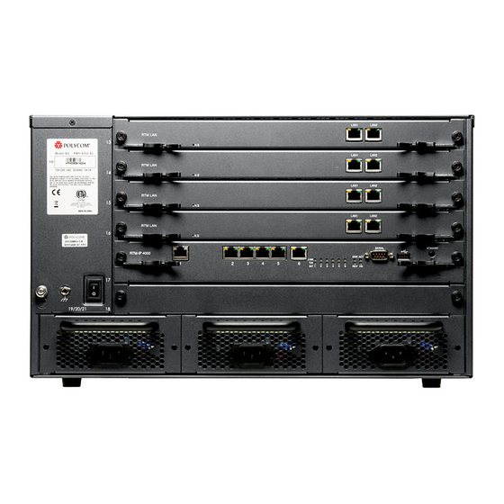 Polycom RealPresence RMX 4000 Hardware Manual