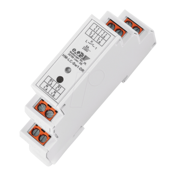 HomeMatic HM-LC-Sw1-DR Installation And Operating Manual