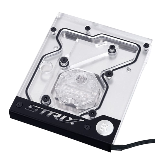 ekwb EK-FB ASUS Strix X299-E RGB Monoblock Installation Manual