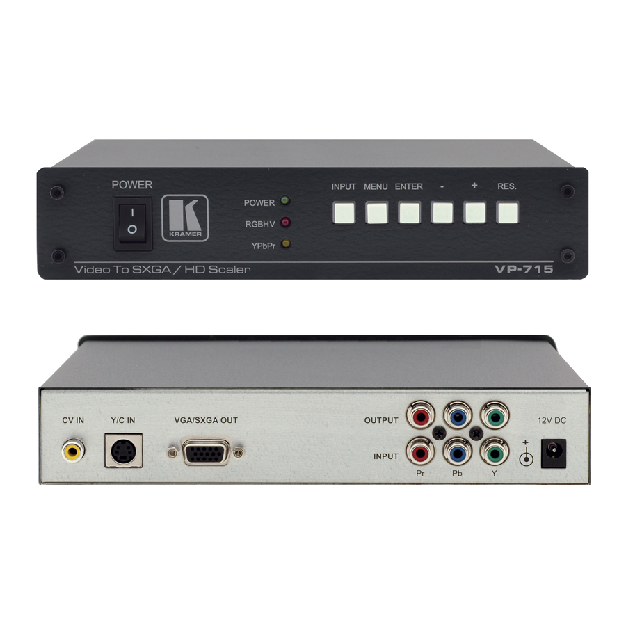 Kramer VP-715 User Manual