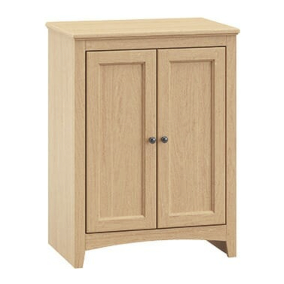 Whittier Wood Furniture McKenzie Alder 1613AUF Assembly Instructions Manual