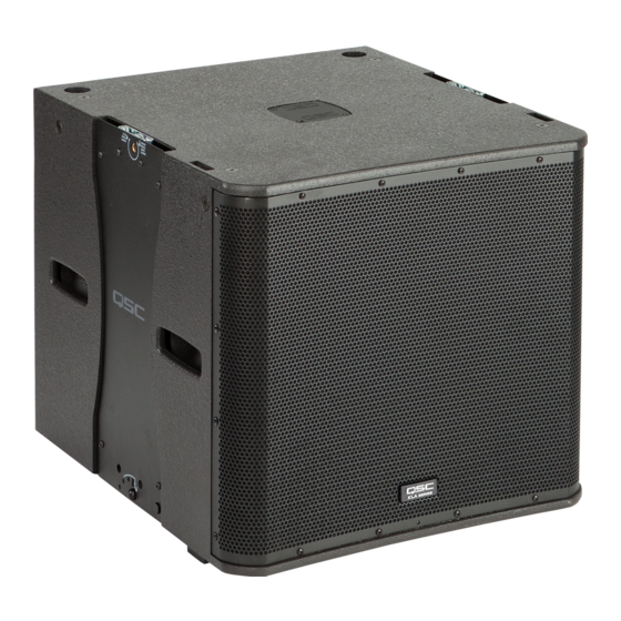 User Manuals: QSC KLA181 Active Subwoofer