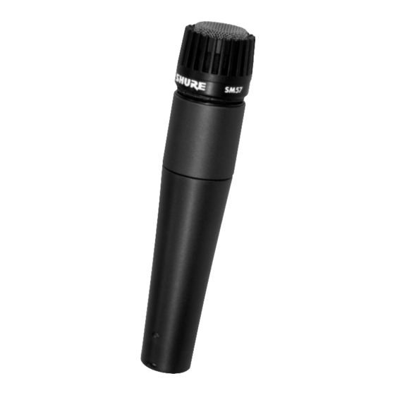 Shure SM57 User Manual