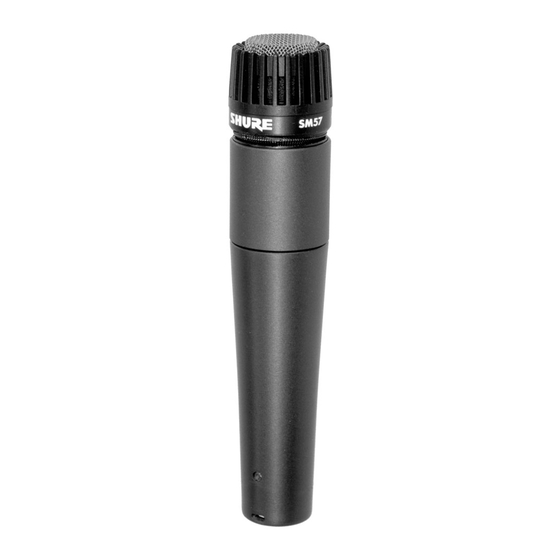 Shure SM57 User Manual