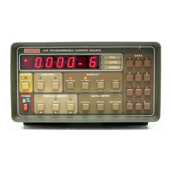 Keithley 224 Instruction Manual