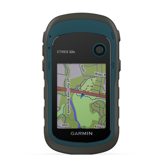 Garmin ETREX 22X Owner's Manual