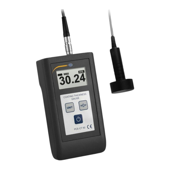 PCE Instruments PCE-CT 90 User Manual