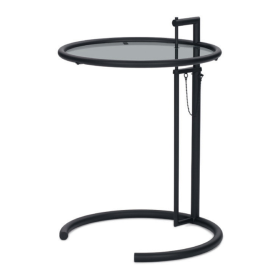 ClassiCon ADJUSTABLE TABLE E1027 Instructions