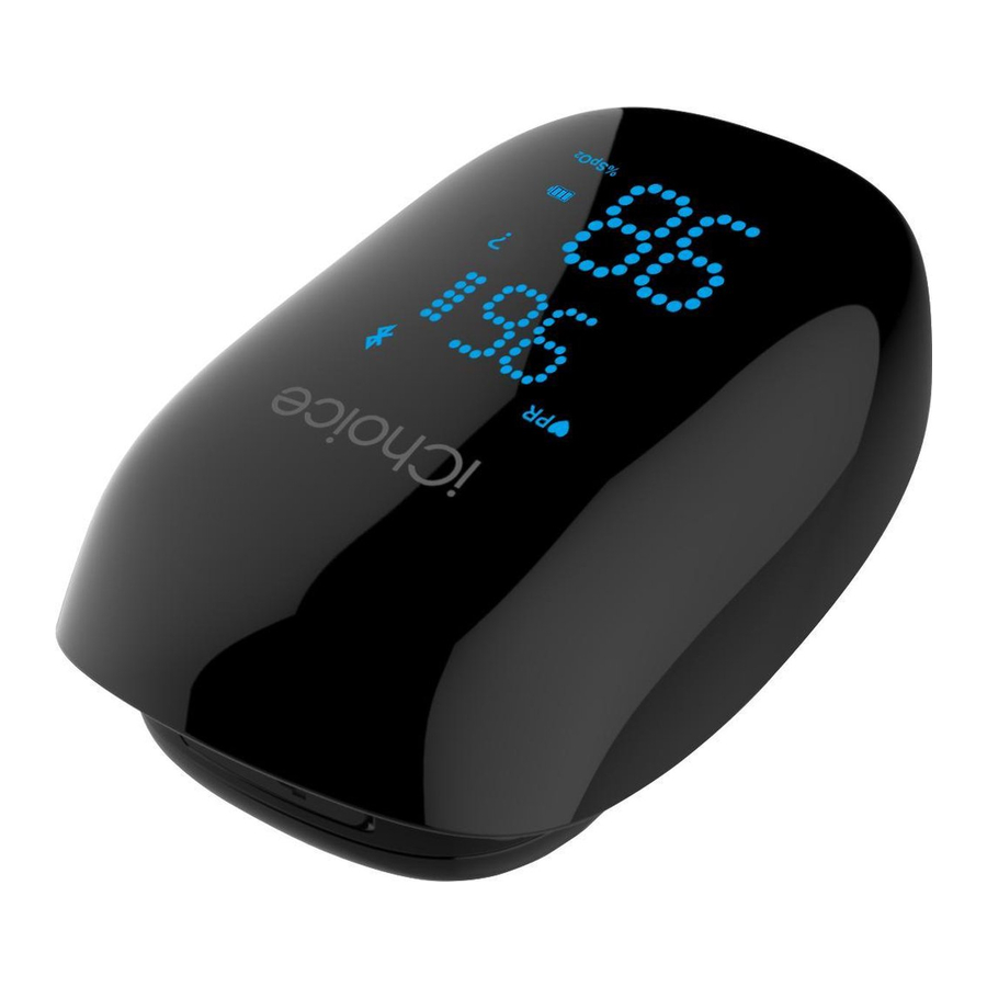 IChoice OX200 - Pulse Oximeter + Relaxation Coach Manual