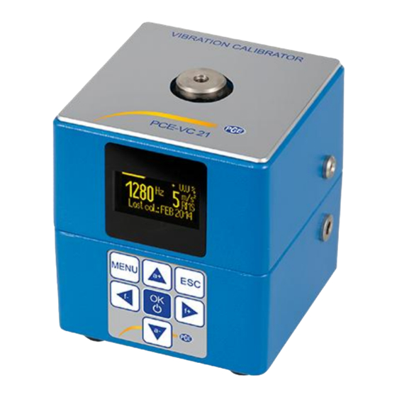 PCE Instruments PCE-VC 21 User Manual