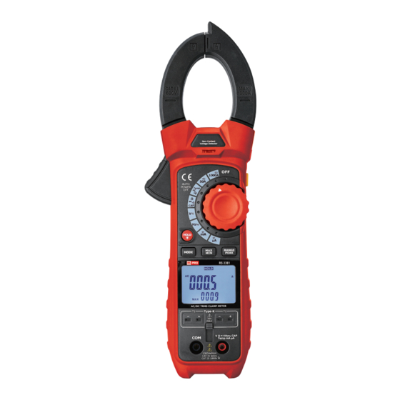RS PRO RS-3381 Instruction Manual