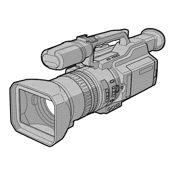 Sony DCR- VX2000 Operating Instructions Manual