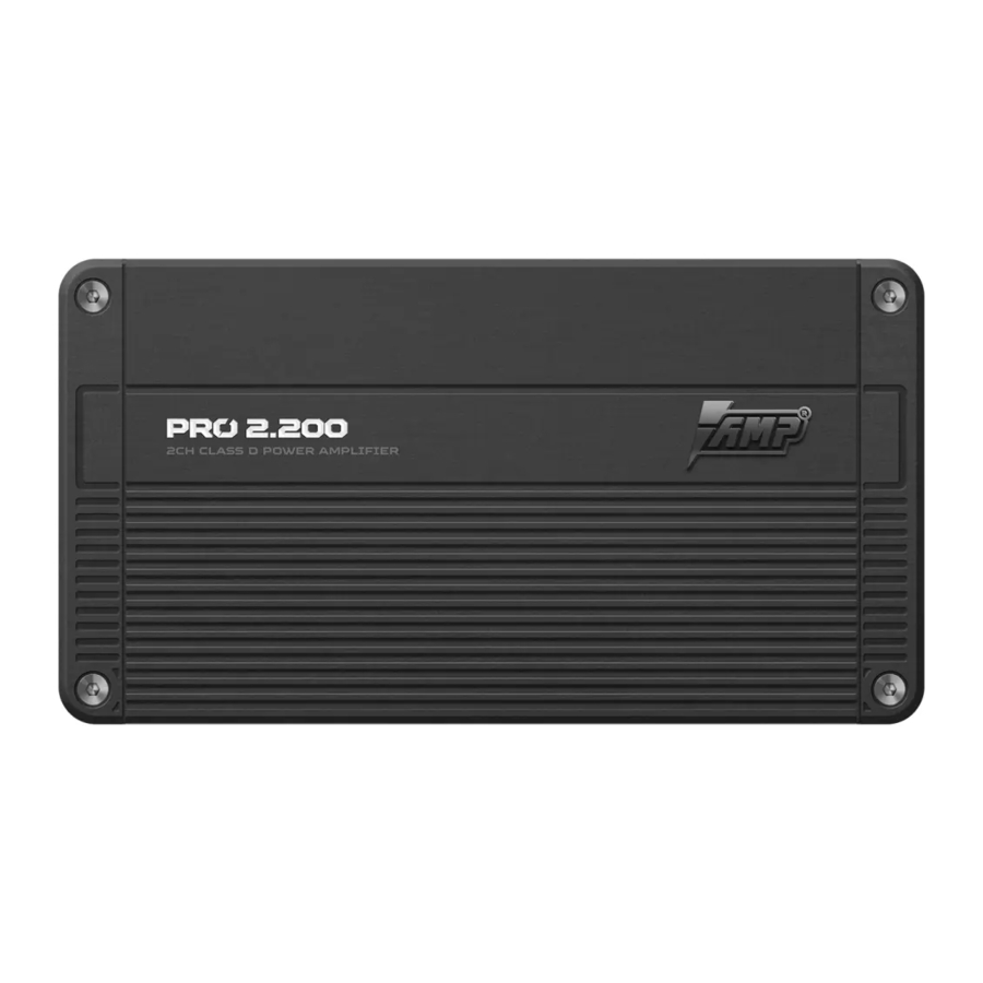 AMP PRO Series Manual
