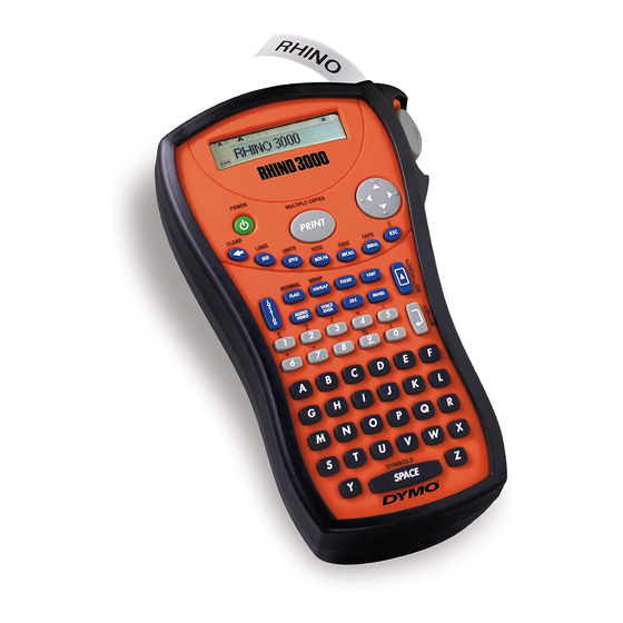 Dymo Rhino 3000 Industrial Label Printer User Manual