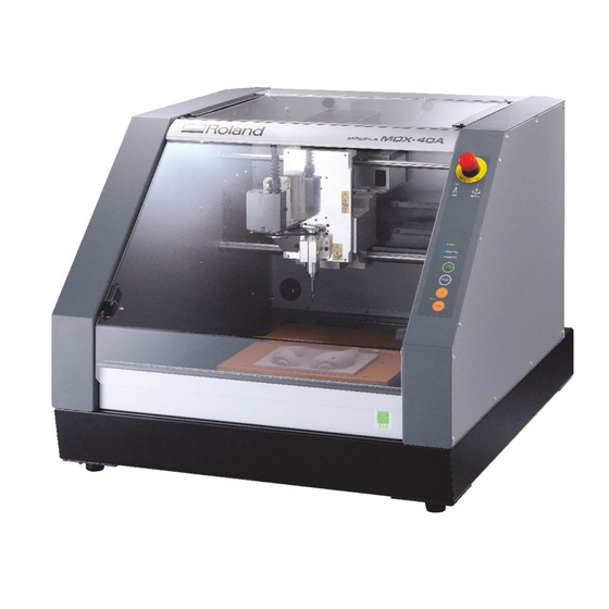 Roland MDX-40A Step-By-Step Manual