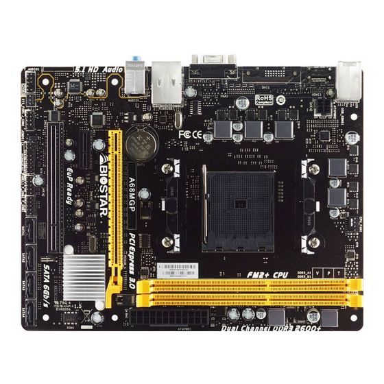 Biostar A70MGP Setup Manual