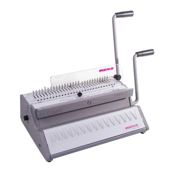 Renz eco s 360 Operation Manual