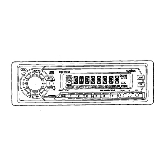 Clarion DRX5675R Manuals