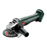 Metabo W 18 7-125 Original Instructions Manual