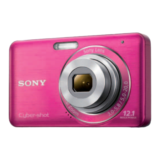 Sony DSC-W310 - Cyber-shot Digital Still Camera Specifications