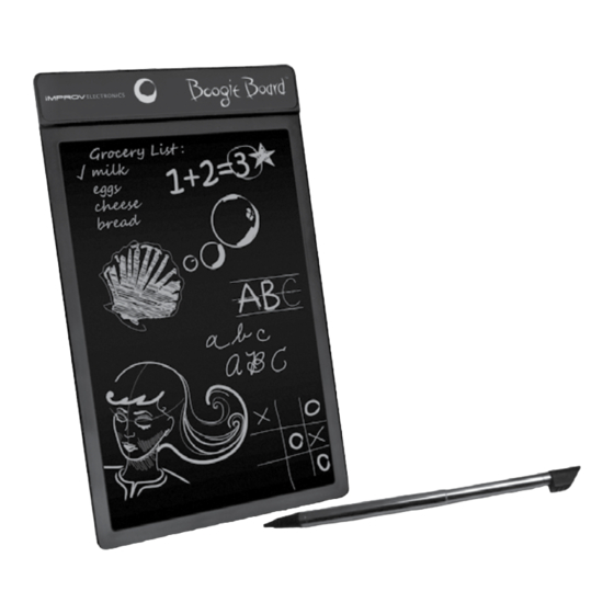 Brookstone Boogie Board User Manual