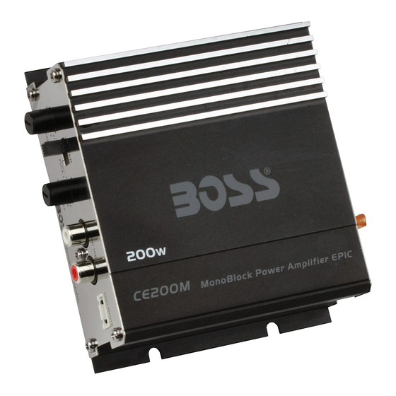 Boss Audio Systems CE200M User Manual